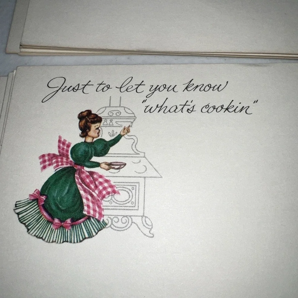Vintage Post-a-Note Current Brand Postcards‎ Ladies Doing Housework